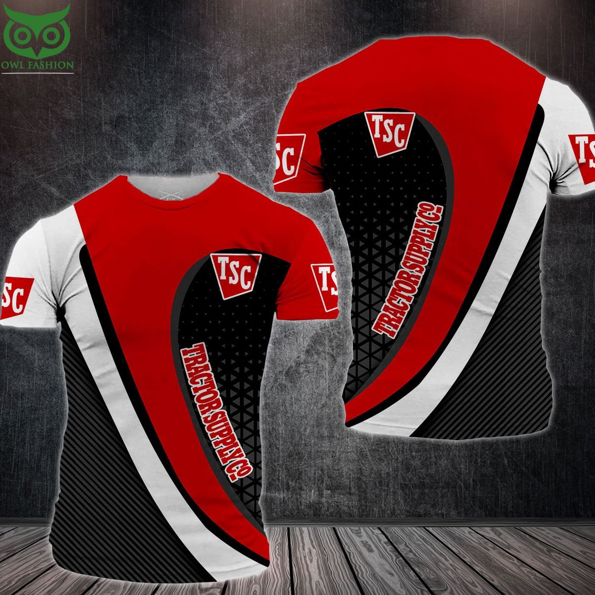 Tractor Supply Co Red Black 3D Shirt