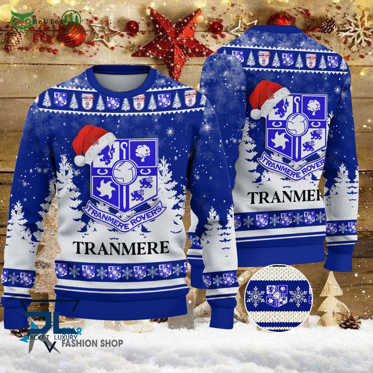Tranmere Rovers EFL English Football League Champions Ugly Sweater