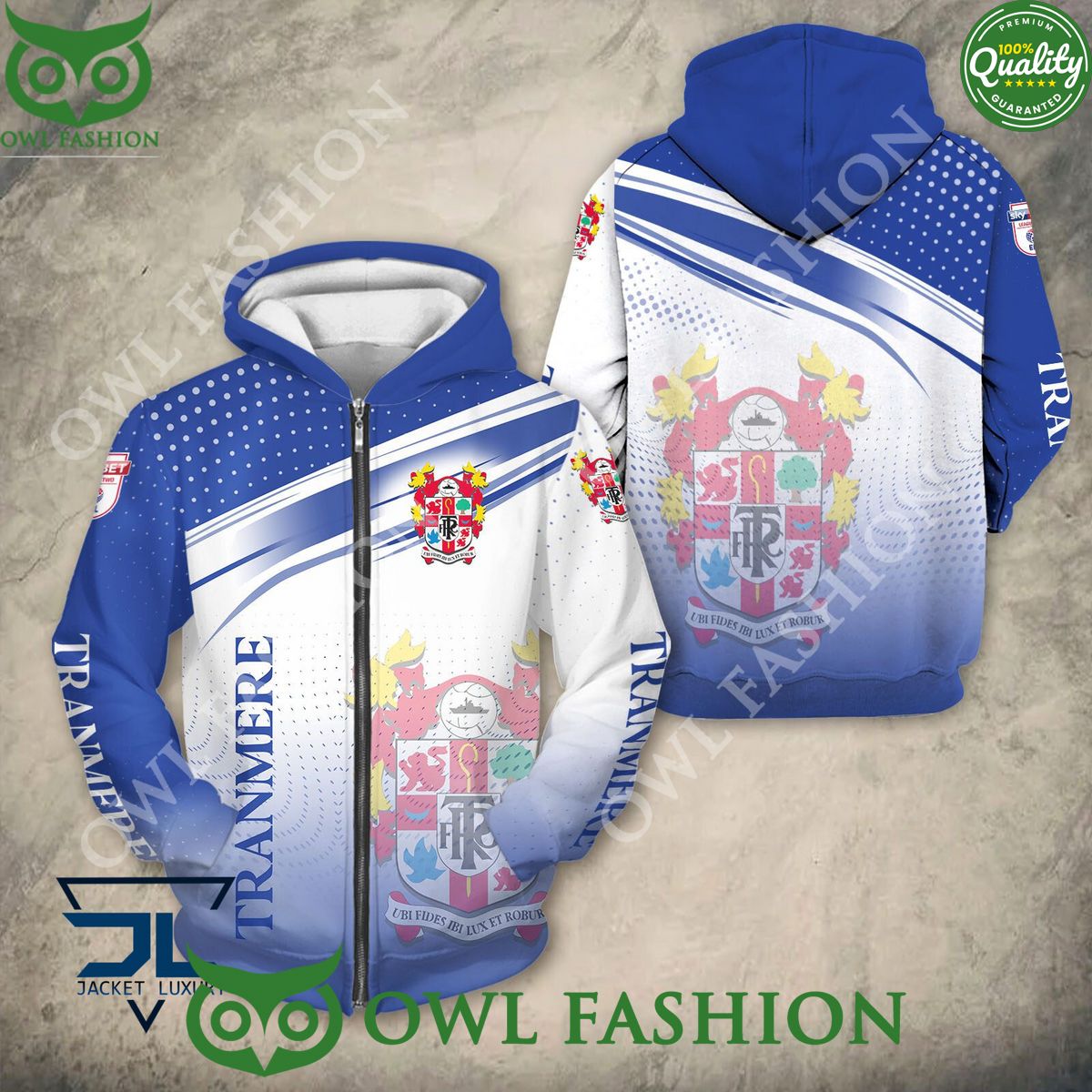 Tranmere Rovers Logo League Two Printed Hoodie Shirt