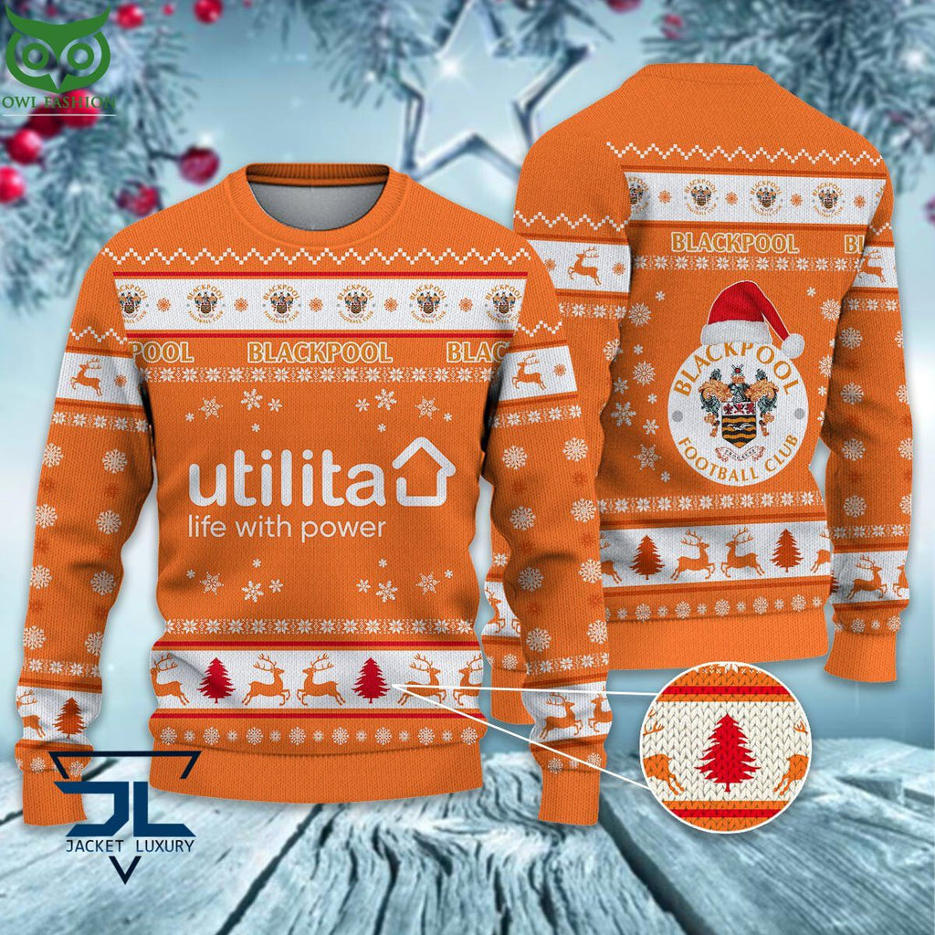 Trending Blackpool F.C EPL League Cup New Ugly Sweater