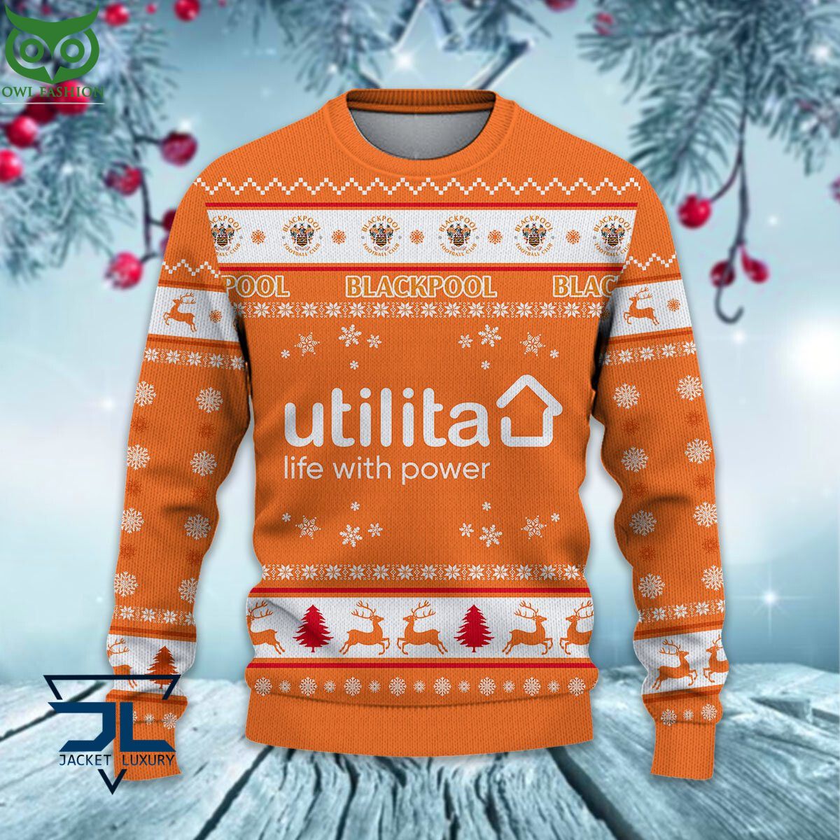 Trending Blackpool F.C EPL League Cup New Ugly Sweater