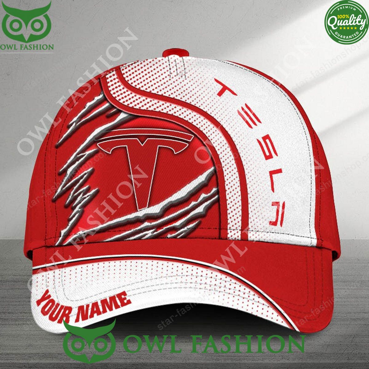 Trending Brand Tesla Scratches Custom Classic Cap
