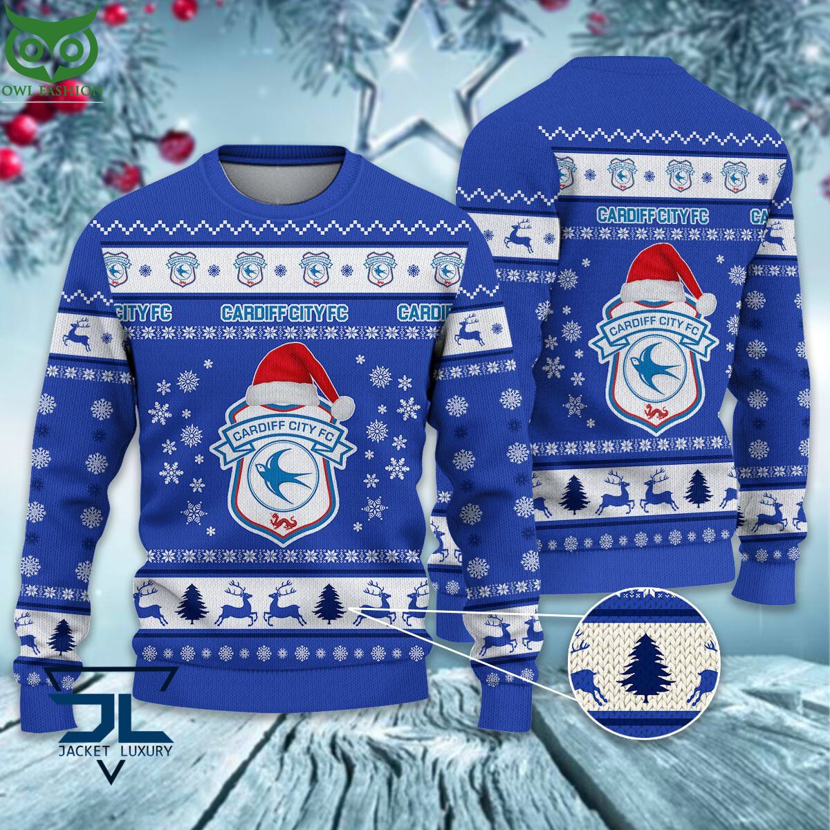 Trending Cardiff City F.C EPL League Cup New Ugly Sweater