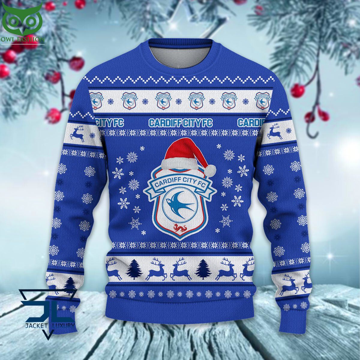 Trending Cardiff City F.C EPL League Cup New Ugly Sweater