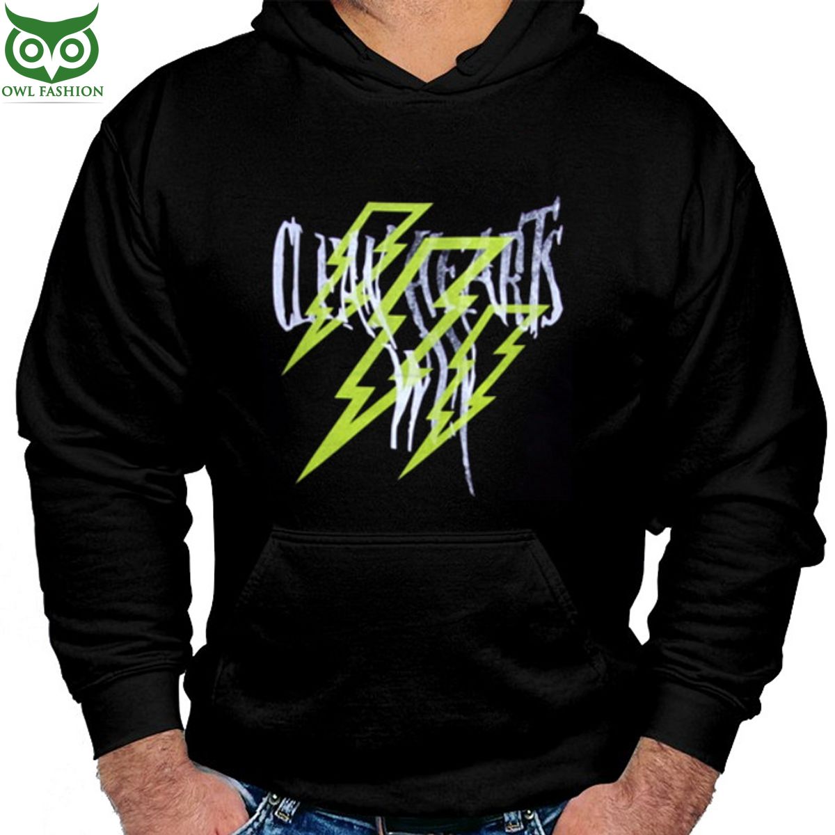 Trending Clean Heartz Hoodie Lightning Shop Owl Fashion