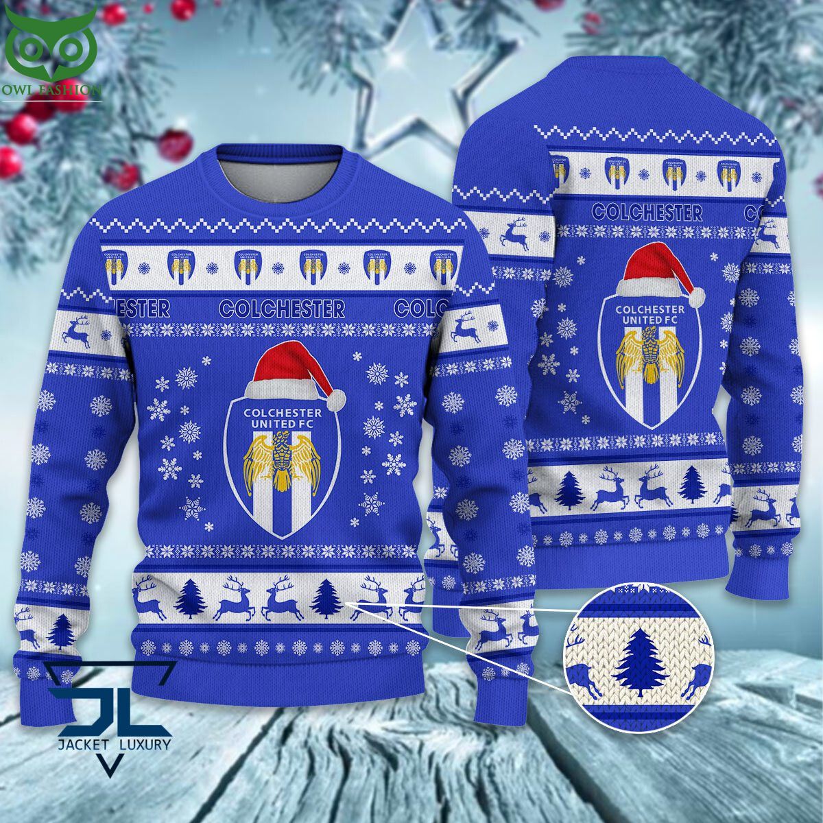 Trending Colchester United EPL League Cup New Ugly Sweater