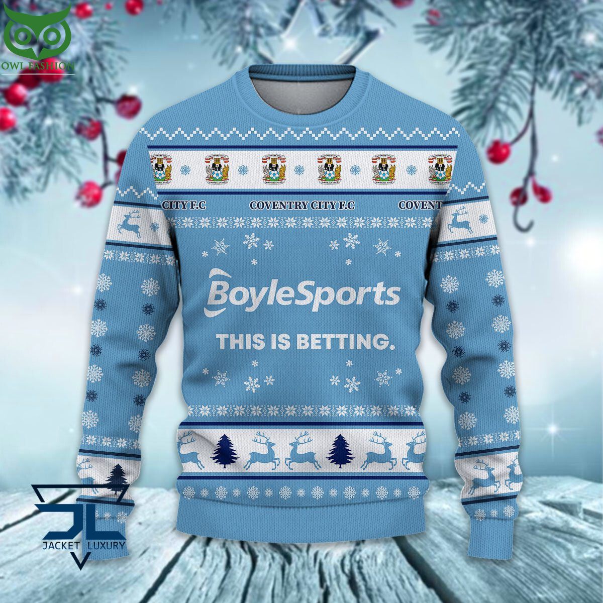 Trending Coventry City F.C EPL League Cup New Ugly Sweater