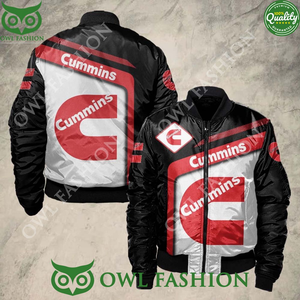 Trending Cummins Engines Truck Brand Bomber Jacket Printed