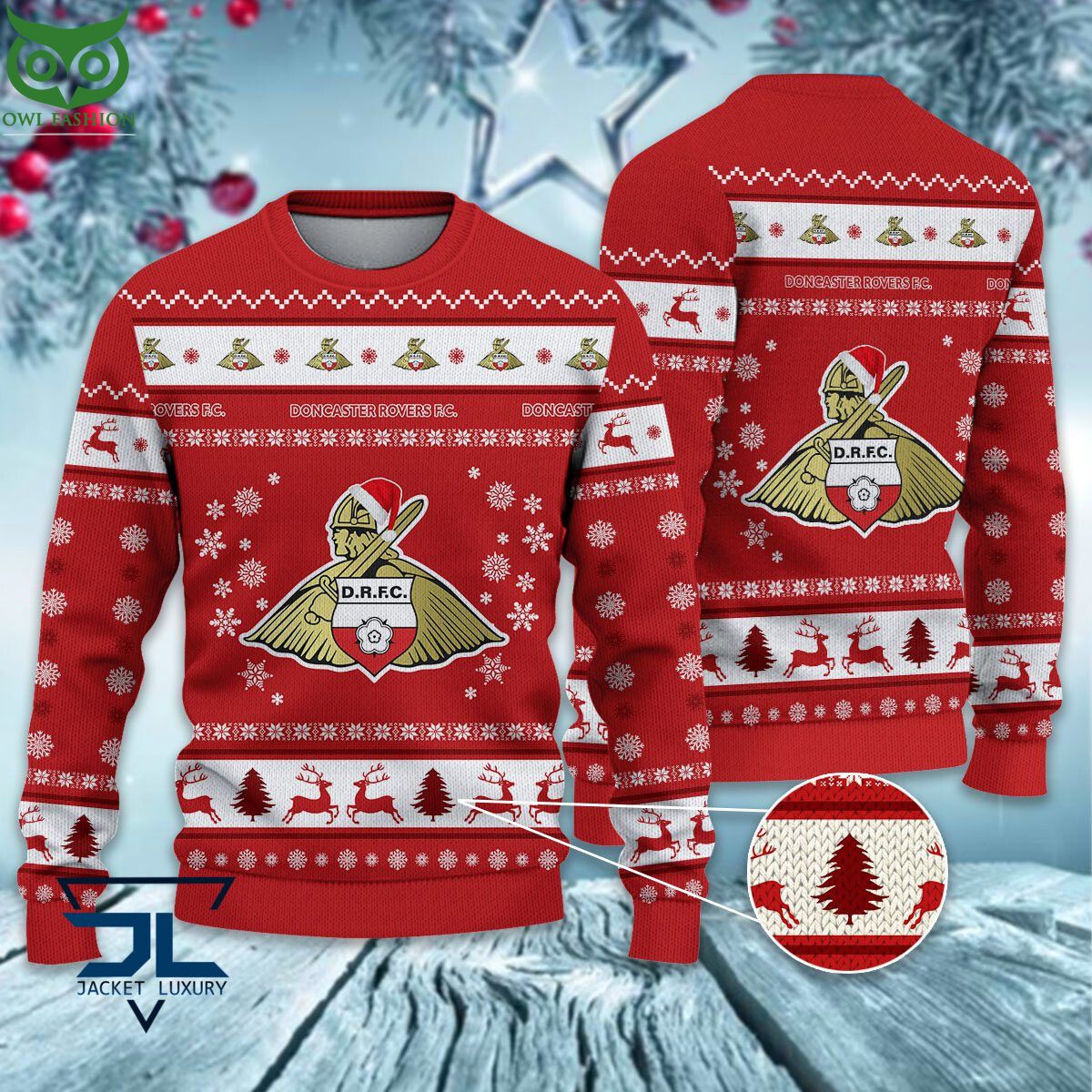 Trending Doncaster Rovers EPL League Cup New Ugly Sweater