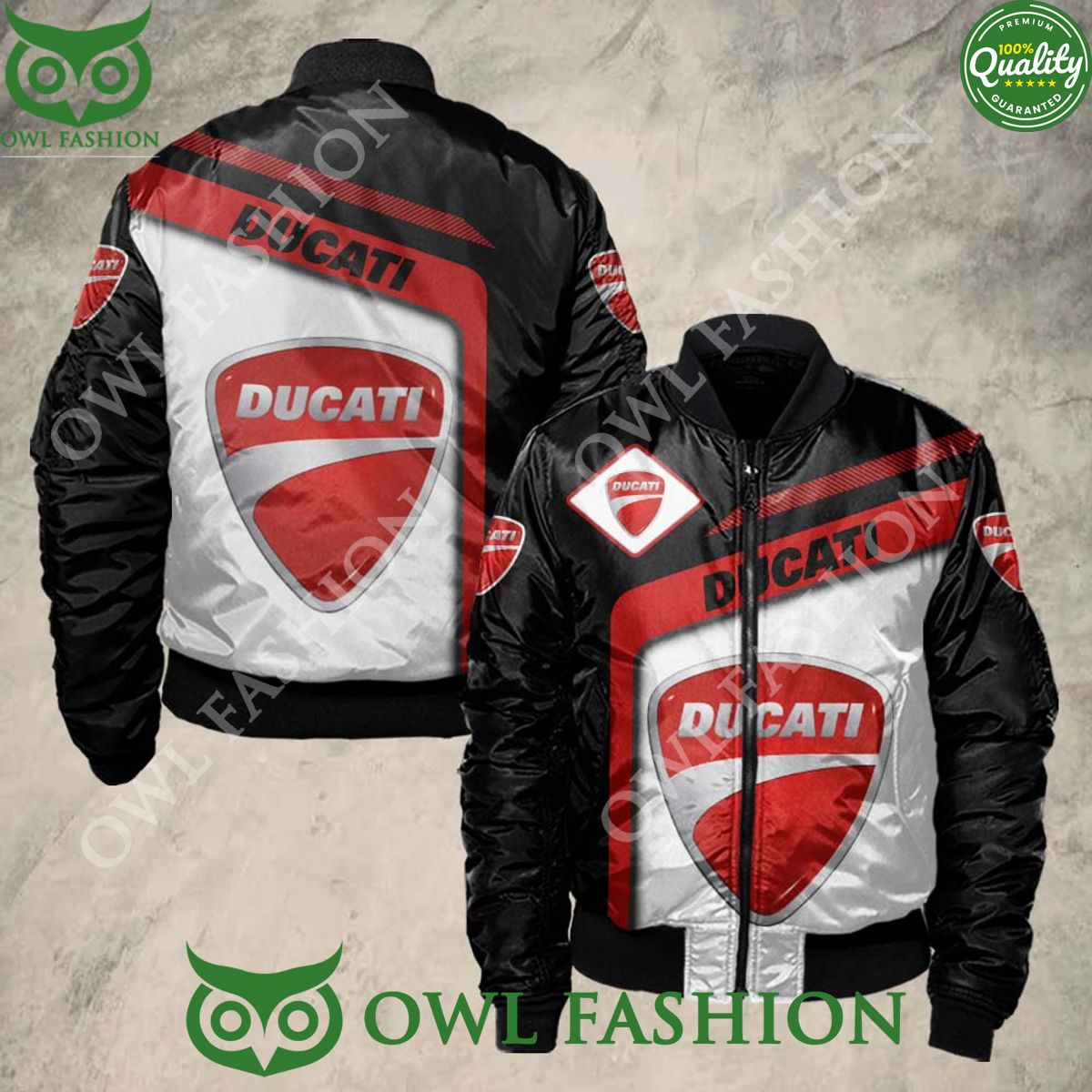 Trending Ducatti Brand Bomber Jacket Printed