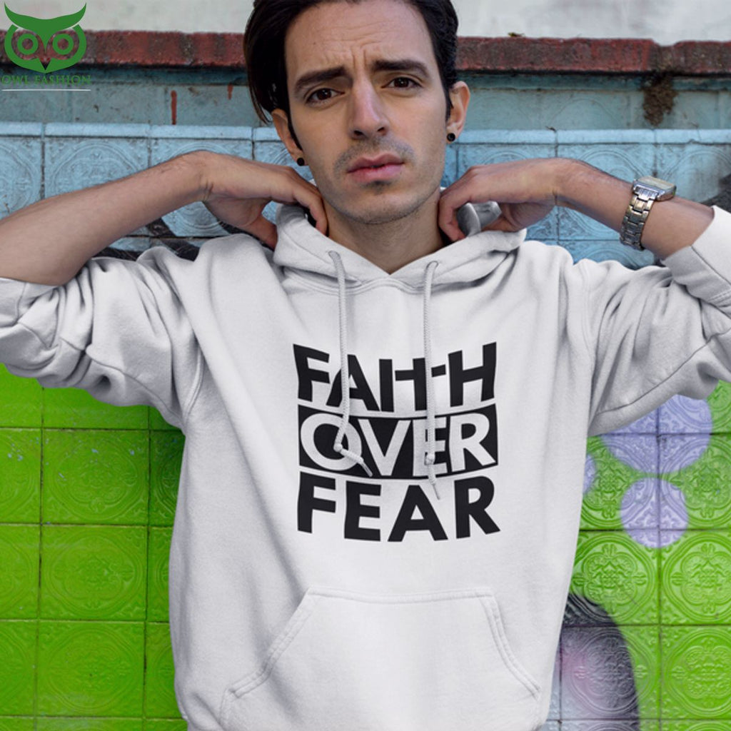 Trending Faith Over Fear Hoodie shop owl fashion