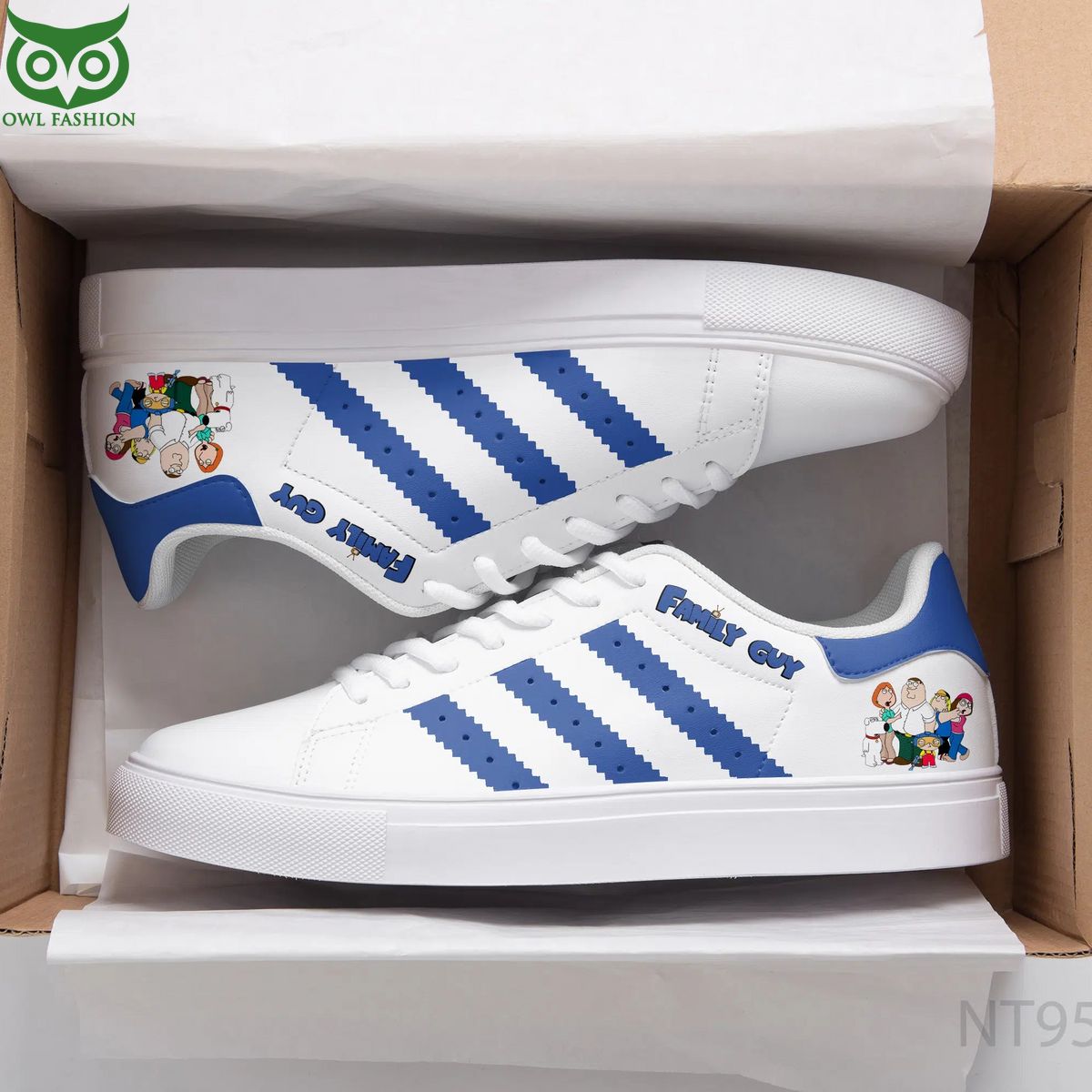 Trending Family Guy Blue Stan Smith Skate Shoes