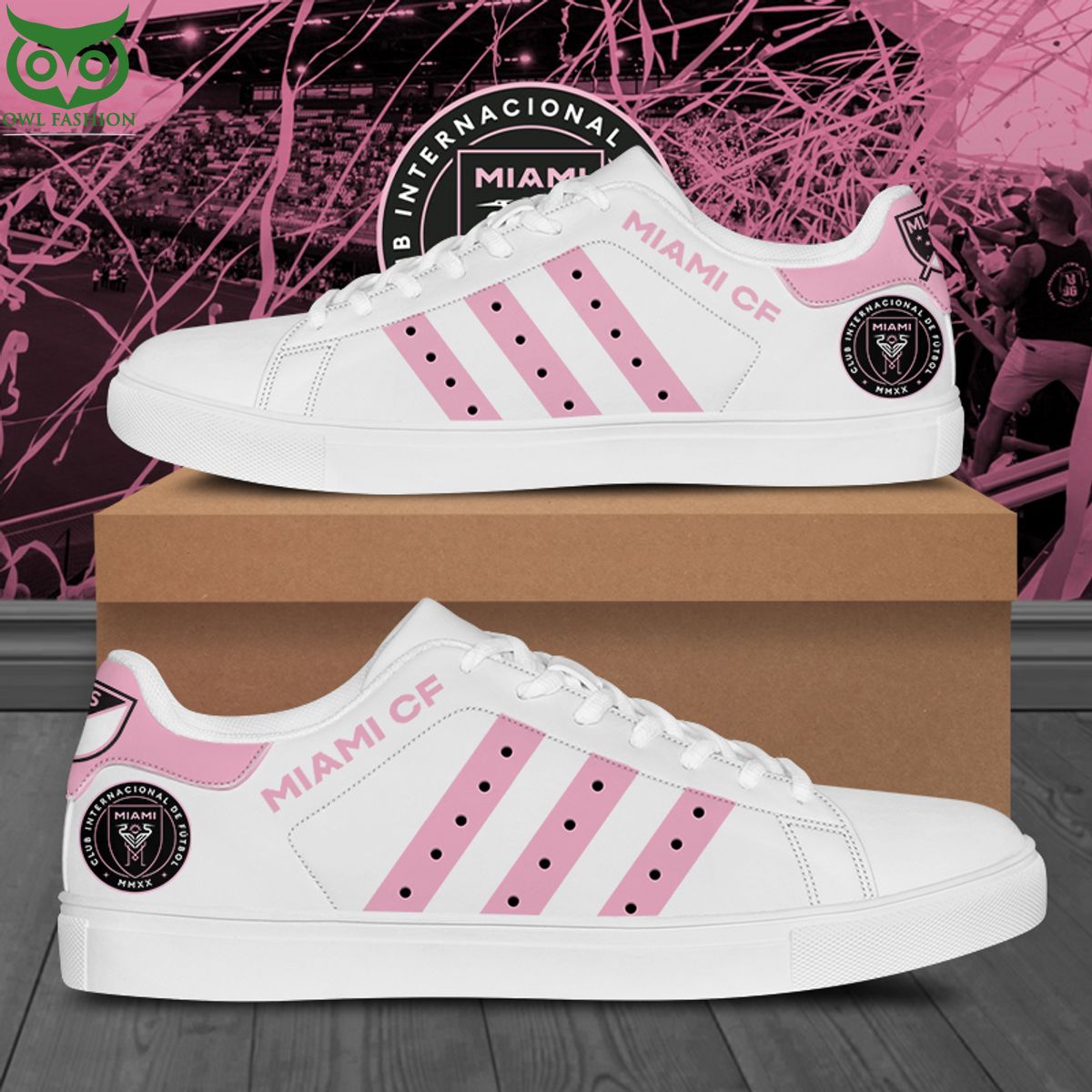 Trending Inter Miami Stan Smith Skate Shoes