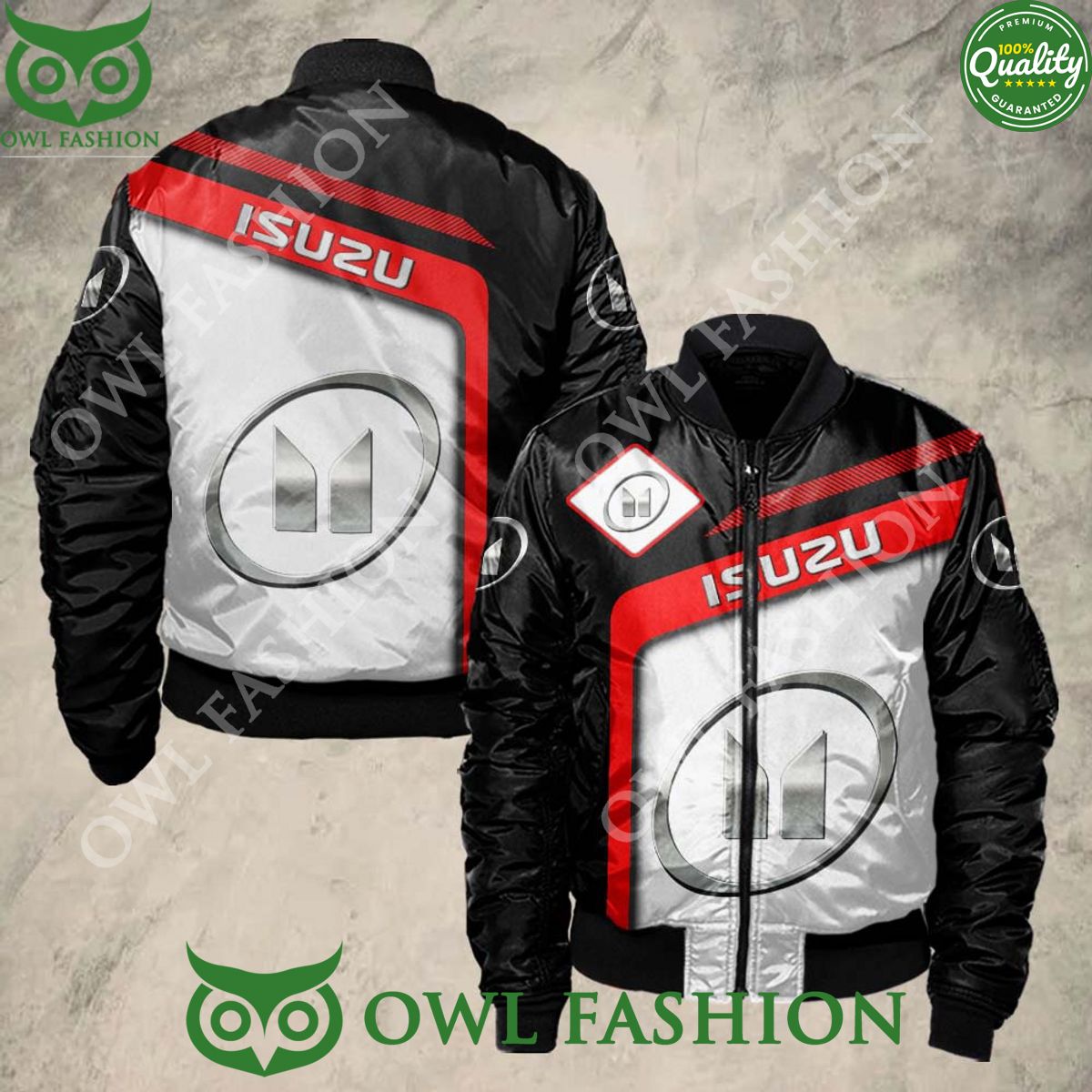 Trending Isuzu Car Sport Bomber Jacket