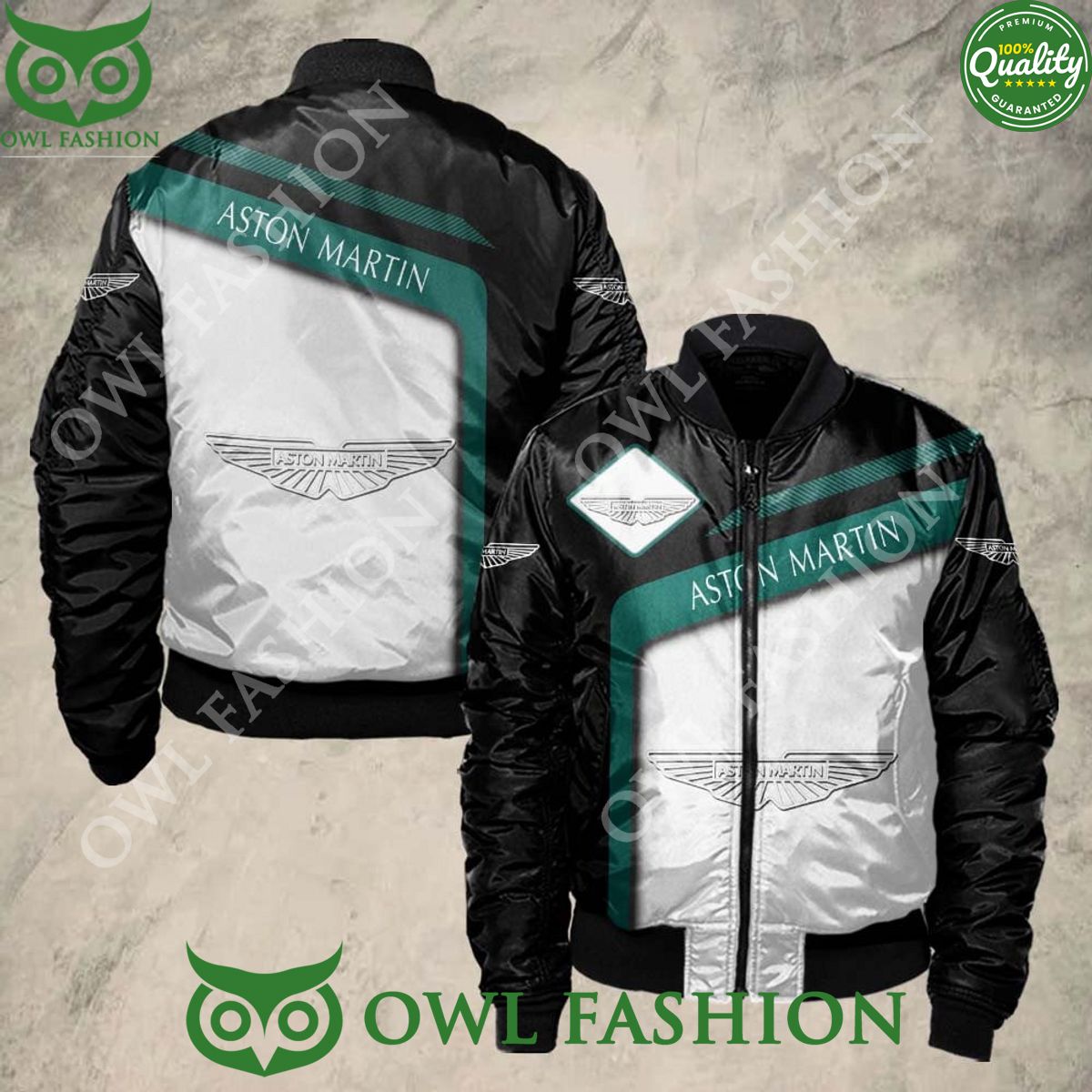 Trending Luxury Aston Martin Car Sport Bomber Jacket