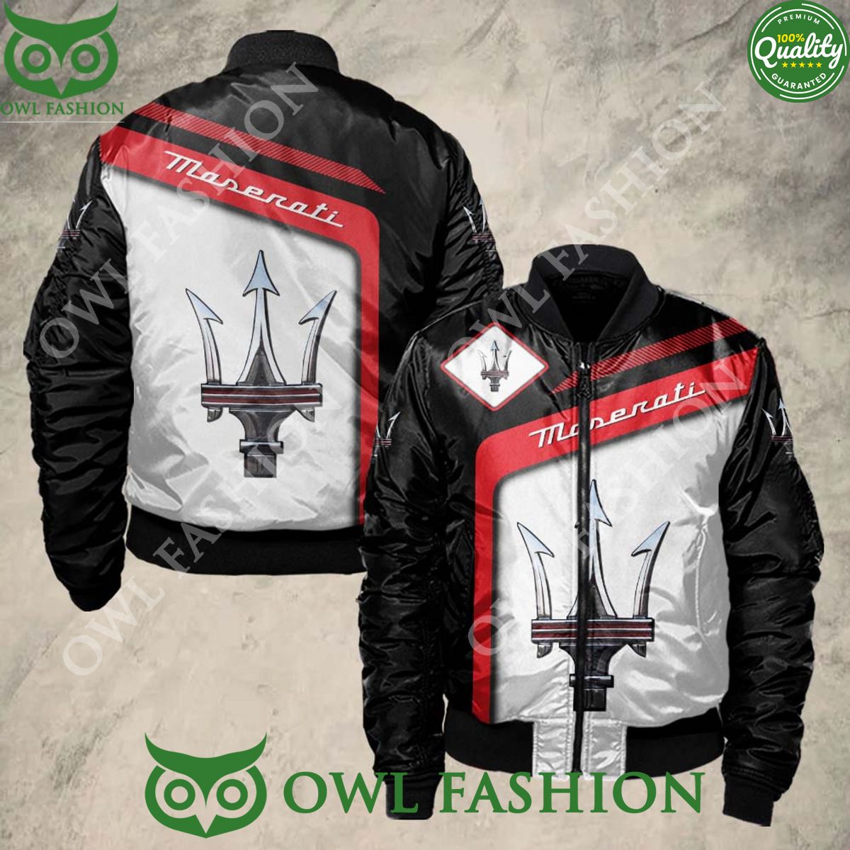 Trending Luxury Maserati Luxury Car Sport Bomber Jacket