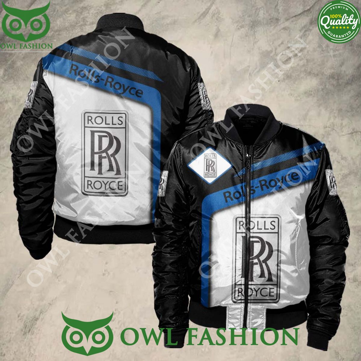 Trending Luxury Rolls Royce Car Sport Bomber Jacket
