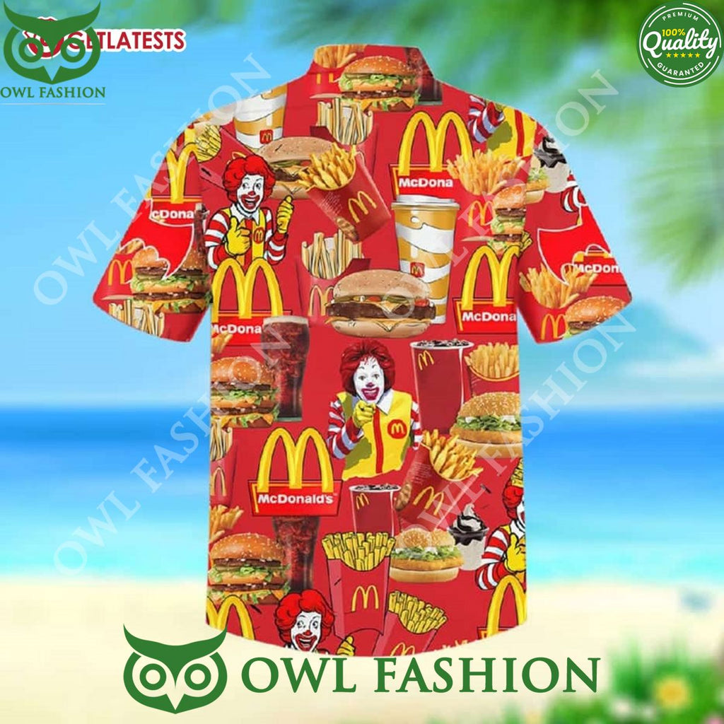 Trending McDonald Fast Food Clown Hawaiian Shirt