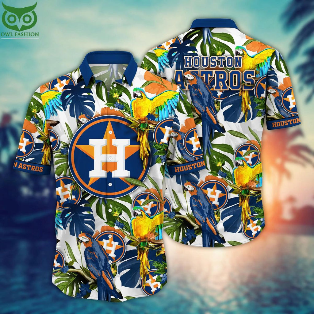 Trending MLB Houston Astros Flower Summer Hawaiian Shirt