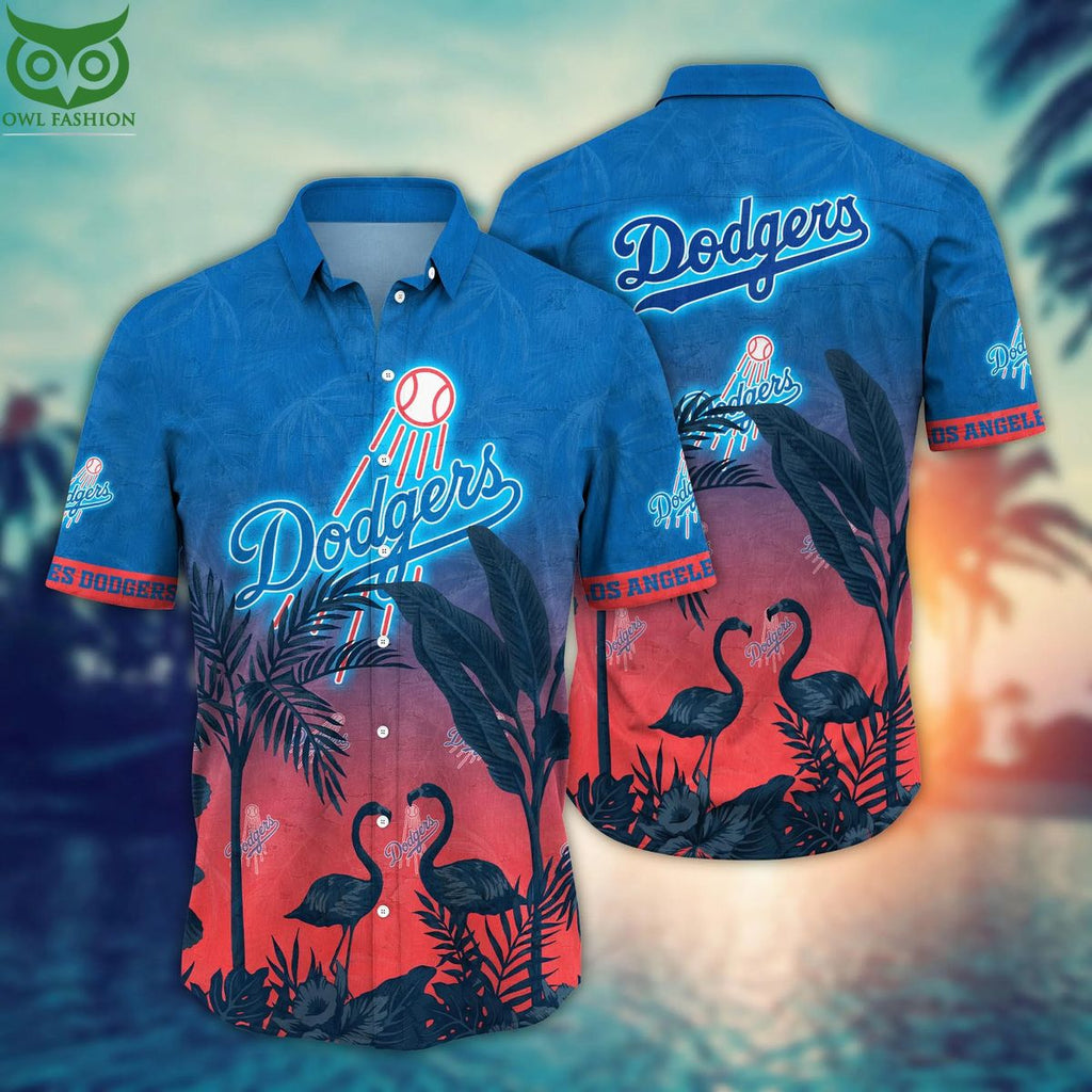 Trending MLB Los Angeles Dodgers Flower Hawaiian Shirt