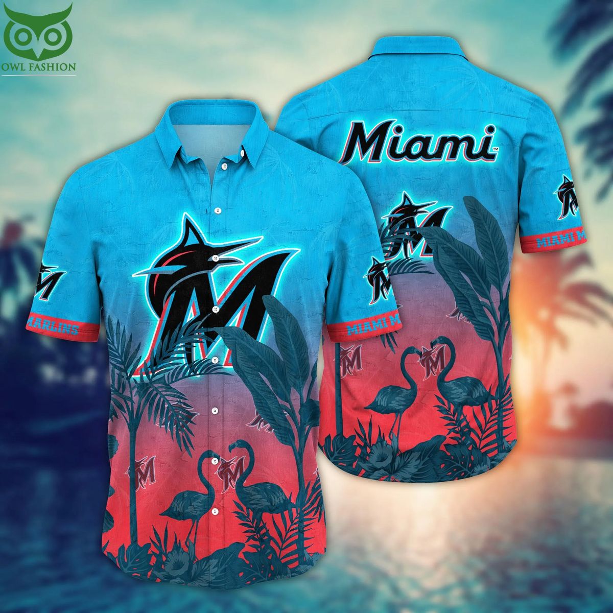 Trending MLB Miami Marlins Flower Summer Hawaiian Shirt