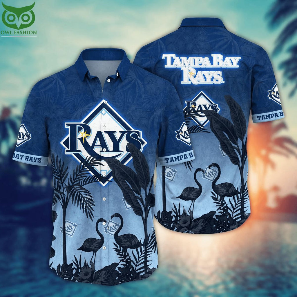 Trending MLB Tampa Bay Rays Flower Hawaiian Shirt