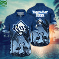 Trending MLB Tampa Bay Rays Flower Hawaiian Shirt