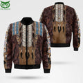 TRENDING NATIVE AMEICAN AOP 3D BOMBER JACKET Shop Owl Fashion
