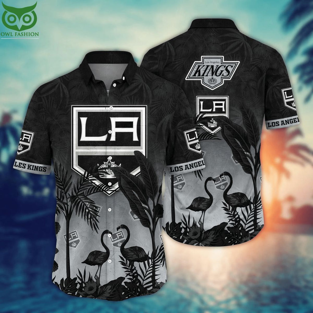 Trending NHL Los Angeles Kings Flower Summer Hawaiian Shirt
