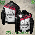 Trending Nissan Brand Bomber Jacket Printed