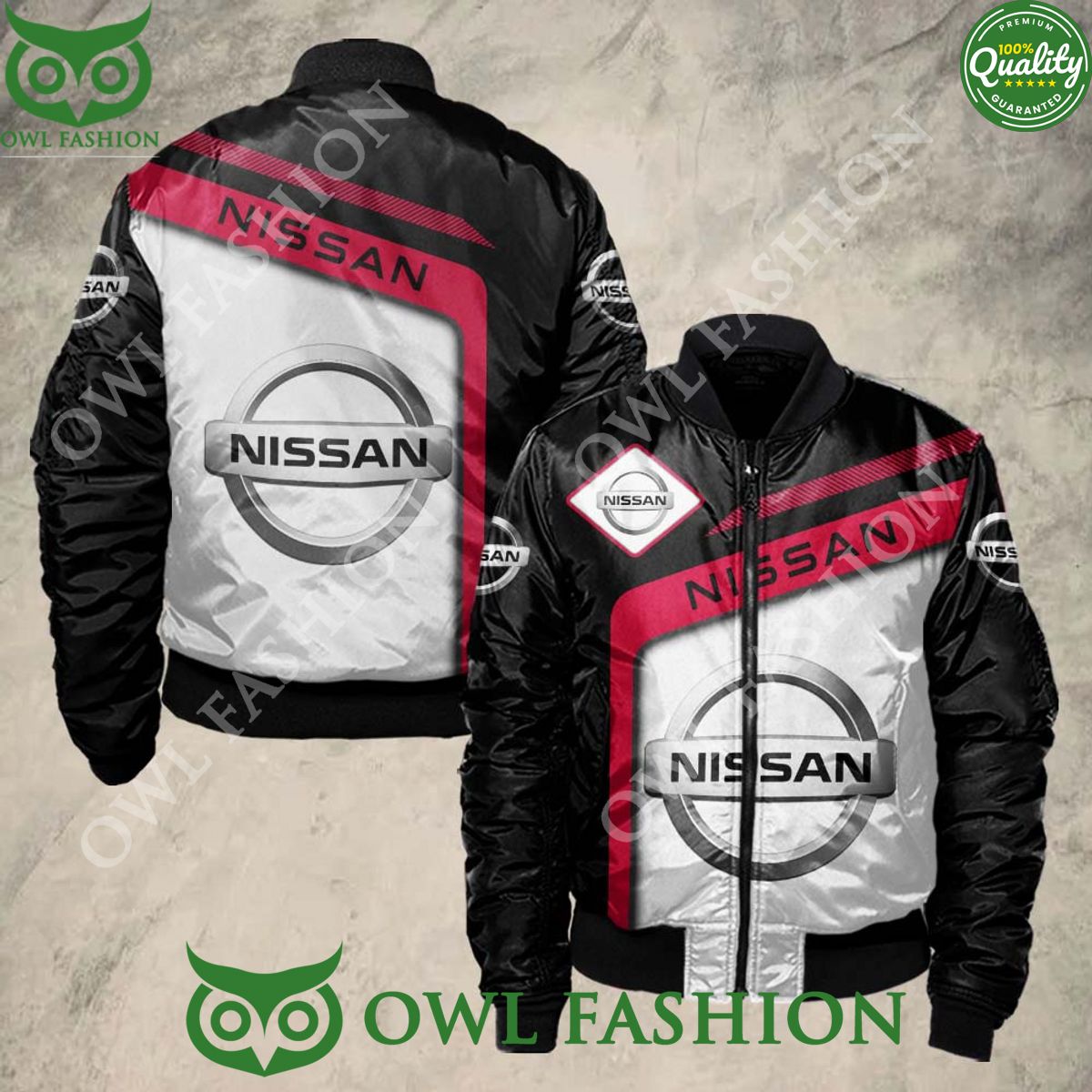 Trending Nissan Brand Bomber Jacket Printed