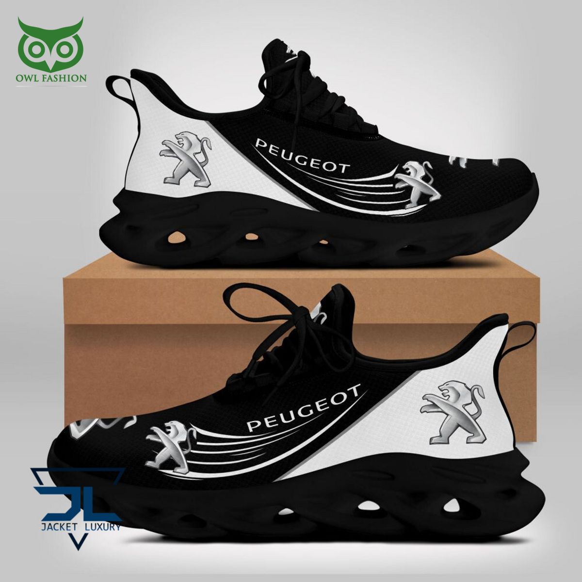 Trending Peugeot Luxury Car Brand Logo Max Soul Shoes
