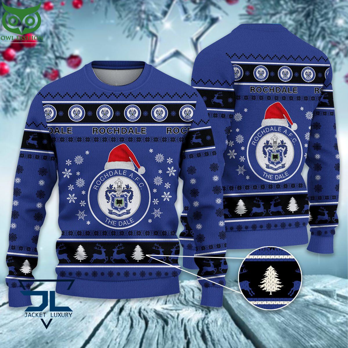 Trending Rochdale AFC EPL League Cup New Ugly Sweater
