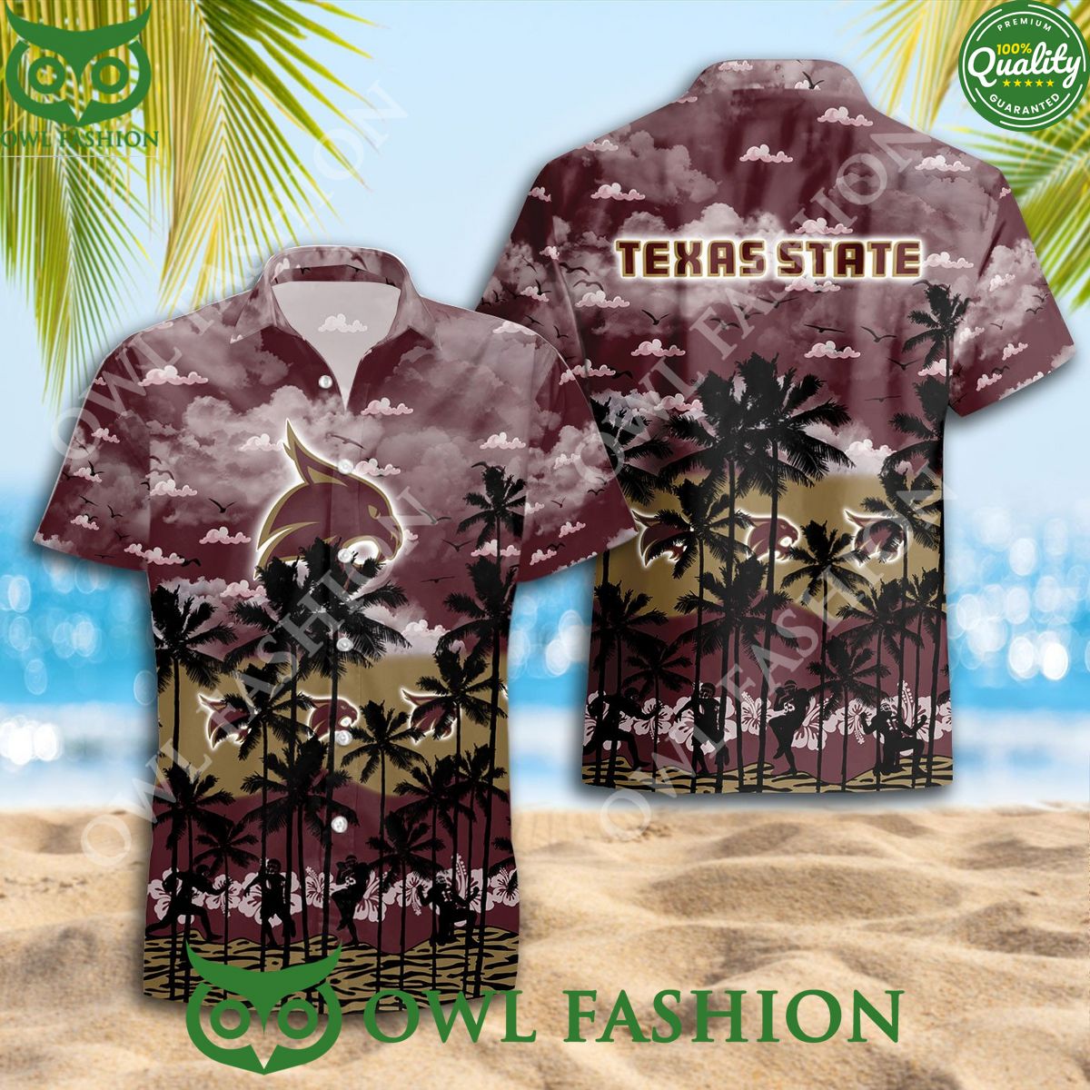 Trending Summer 2024 Texas State Bobcats Basketball Hawaiian Shirt