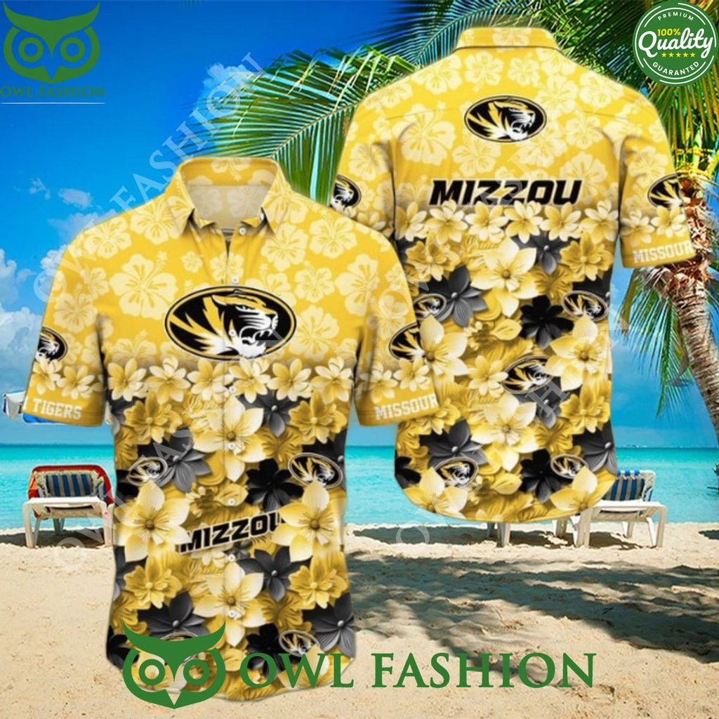 Trending Summer Mizzou Missouri Tigers NCAA2 Hawaiian Shirt Yellow
