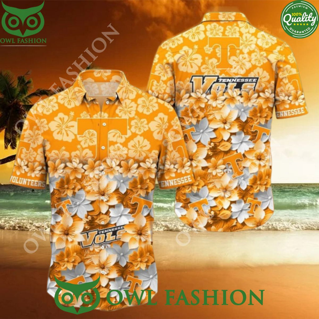Trending Summer Tennessee Volunteers NCAA2 Flower Hawaiian Shirt