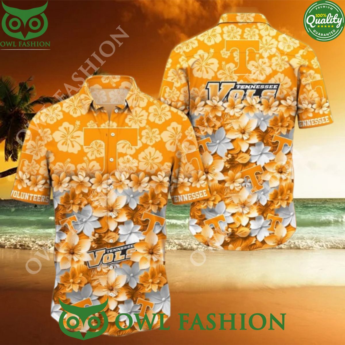 Trending Summer Tennessee Volunteers NCAA2 Flower Hawaiian Shirt
