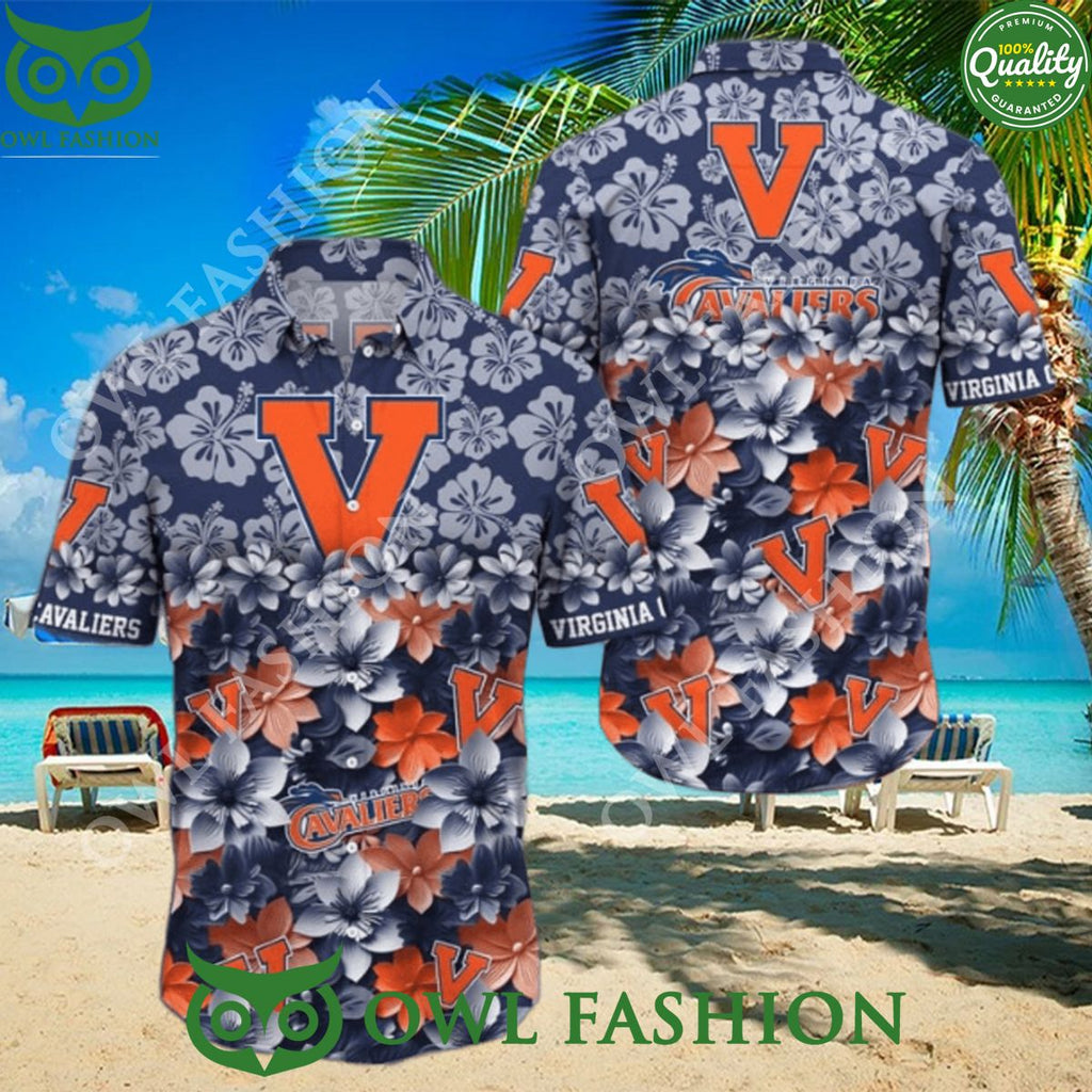 Trending Summer Virginia Cavaliers NCAA3 Flower Hawaiian Shirt