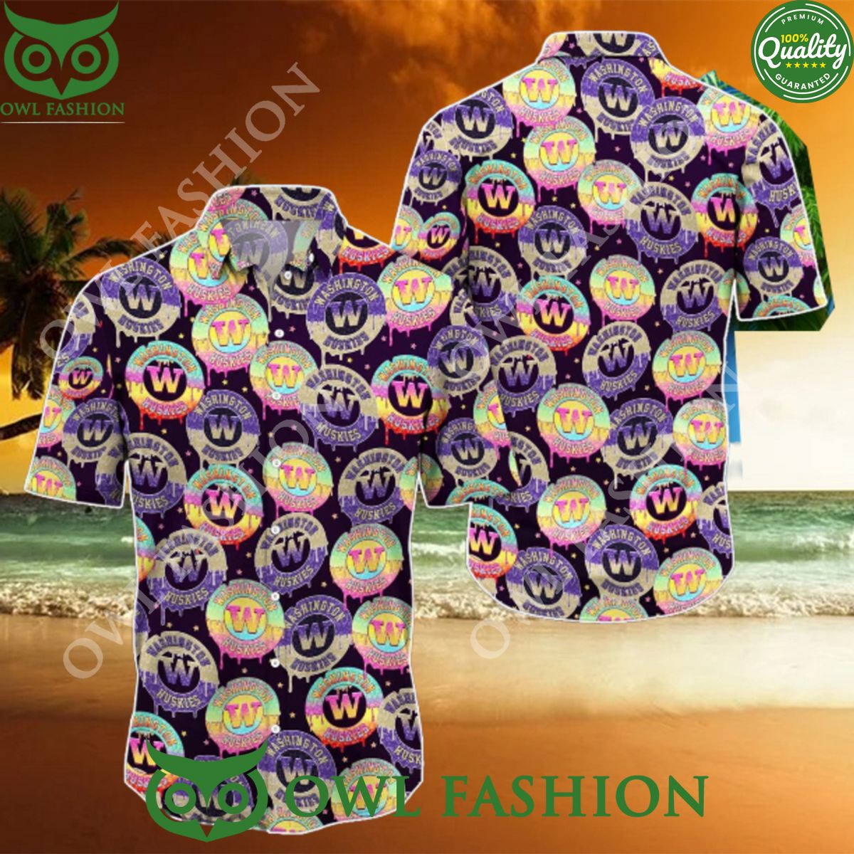Trending Summer Washington Huskies NCAA Hawaiian Shirt 2024