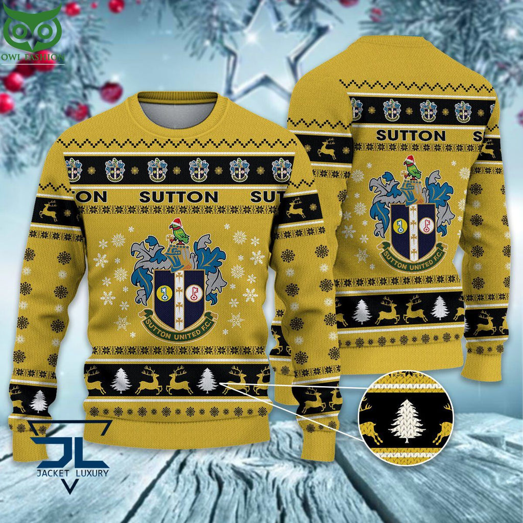Trending Sutton United EPL League Cup New Ugly Sweater