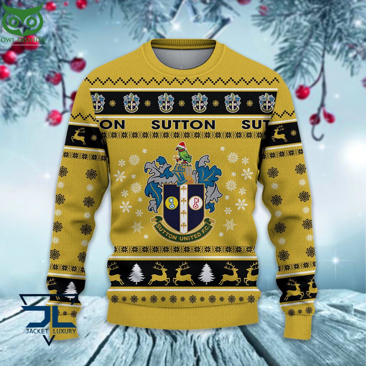 Trending Sutton United EPL League Cup New Ugly Sweater