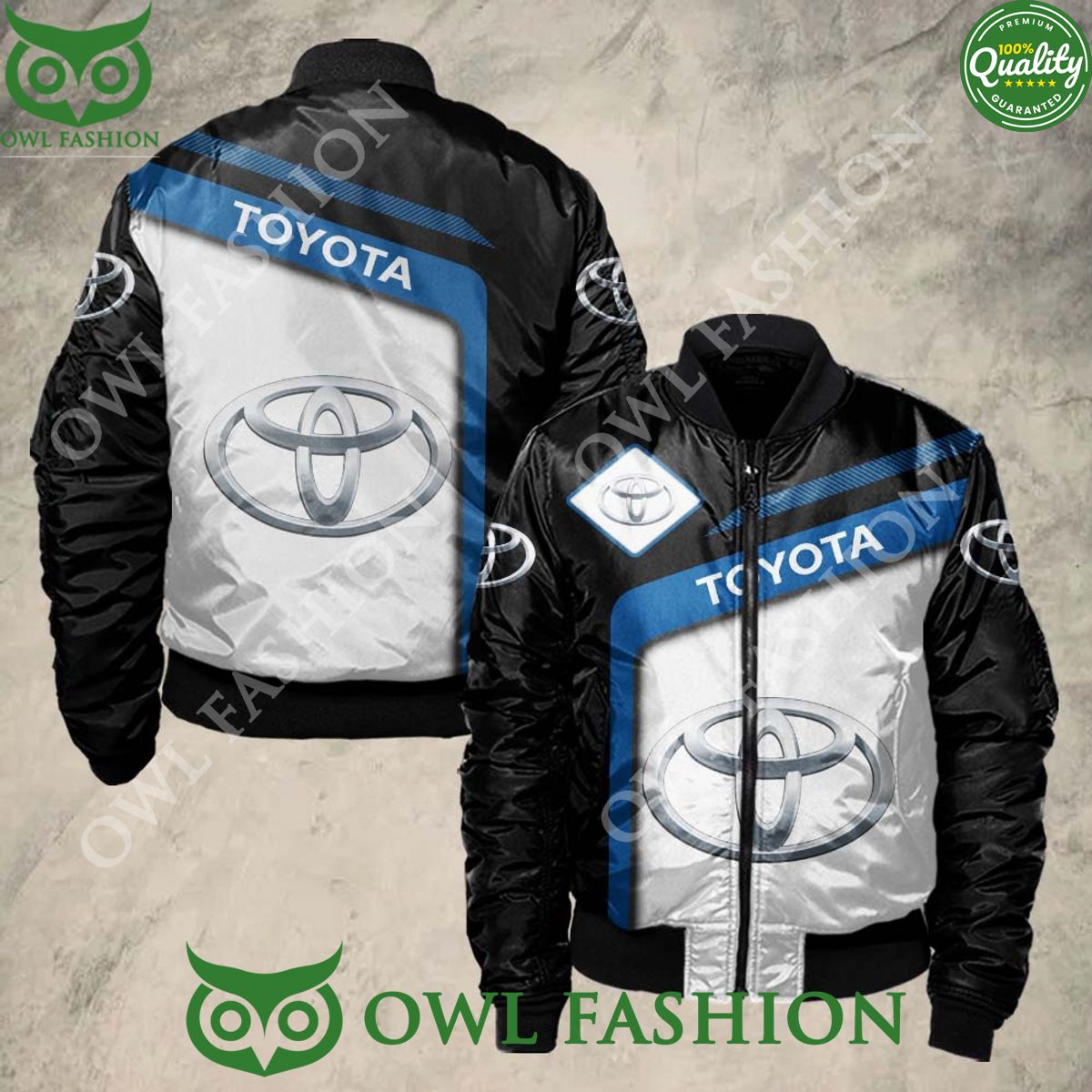 Trending Toyota Blue Car Sport Bomber Jacket