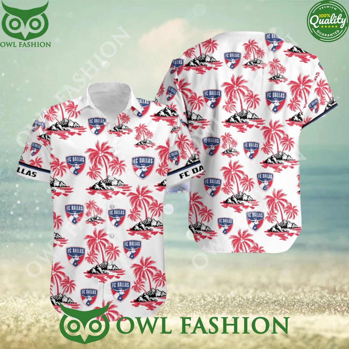 Trendy MLS Fc Dallas Hawaiian Shirt Aloha
