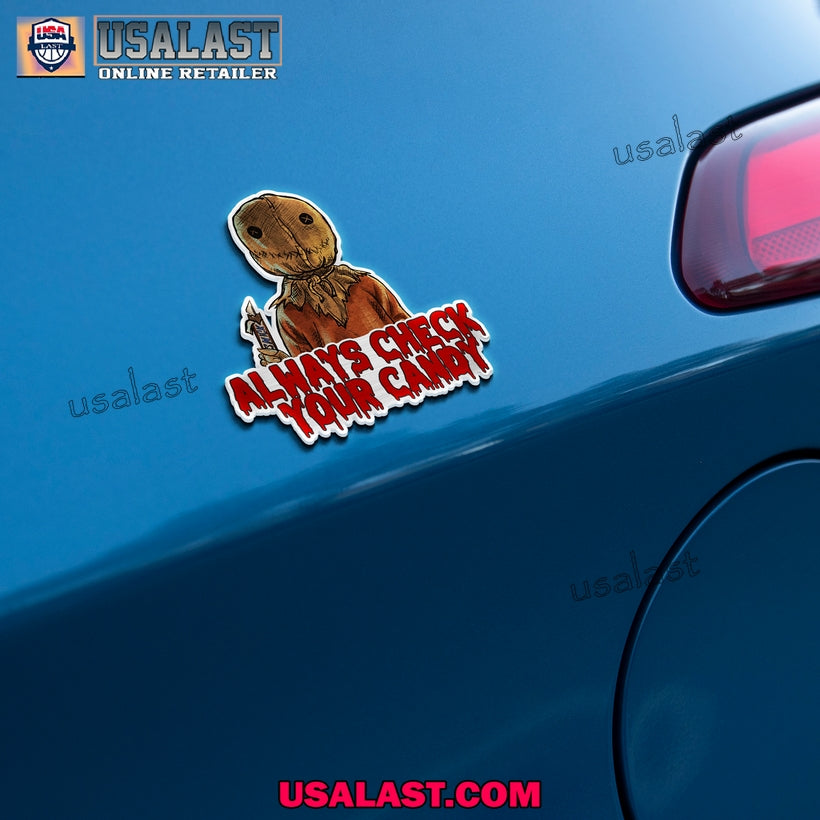 Trick Or Treat Halloween Car Emblem Sticker