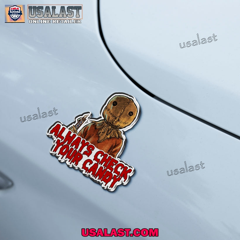 Trick Or Treat Halloween Car Emblem Sticker
