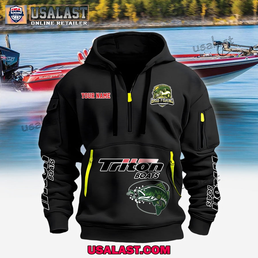 Triton Boats Fishing Custom Name Heavy Hoodie