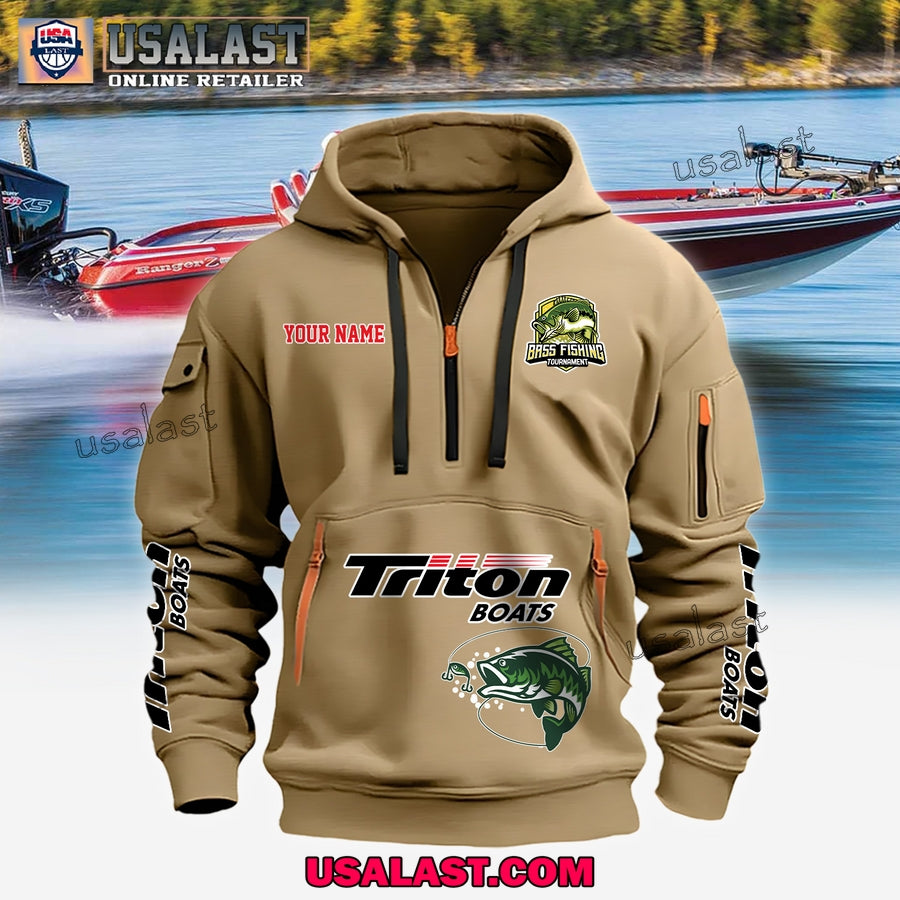 Triton Boats Fishing Custom Name Heavy Hoodie