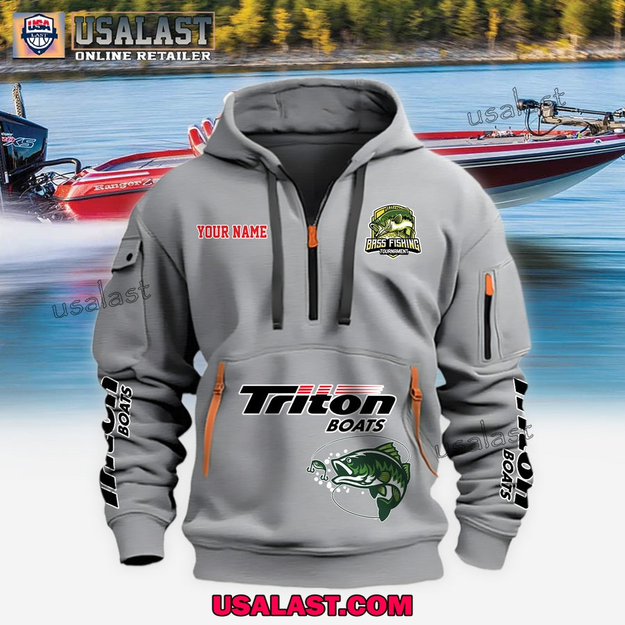 Triton Boats Fishing Custom Name Heavy Hoodie