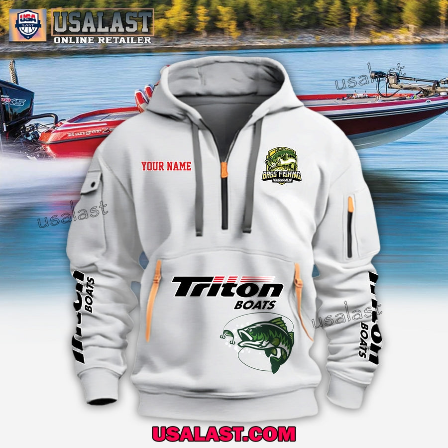 Triton Boats Fishing Custom Name Heavy Hoodie