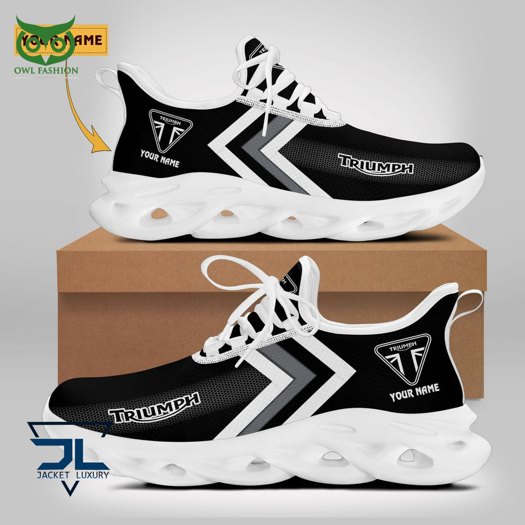 Triumph Motorcycles Car Brand Logo Customized Max Soul Shoes